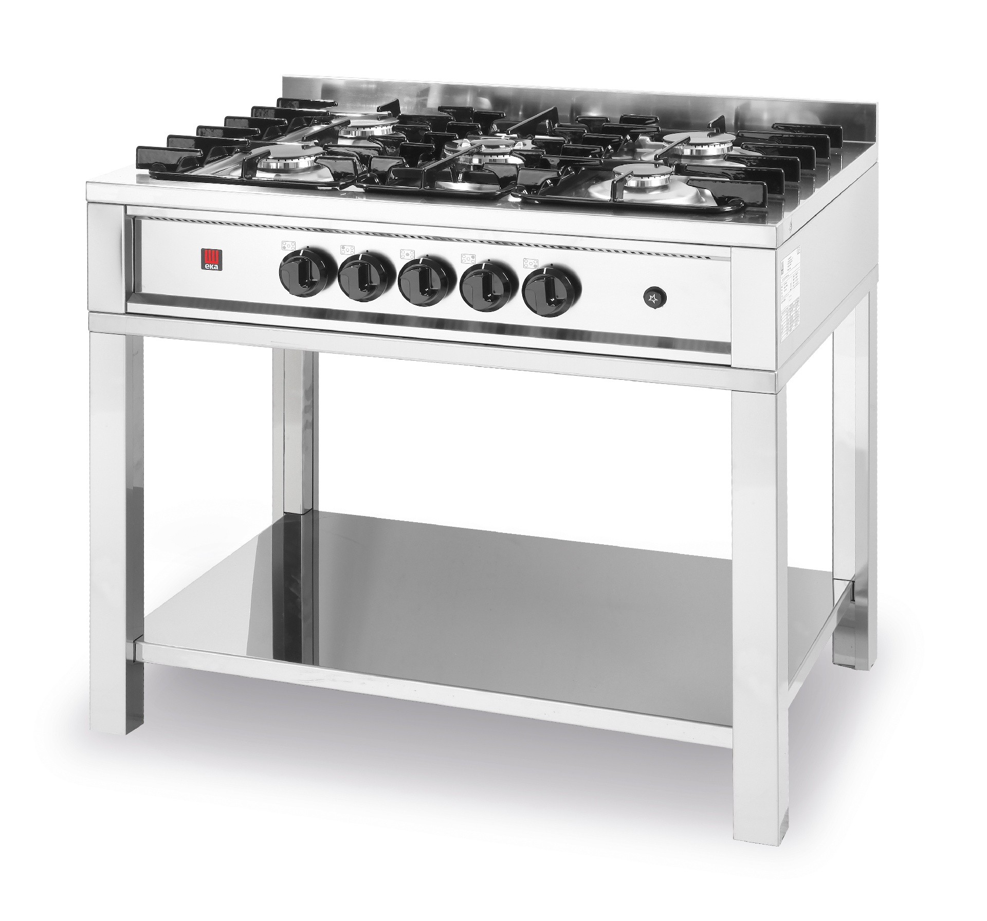 Hendi atviro modulio dujinė viryklė 5 kaitvečių Kitchen Line