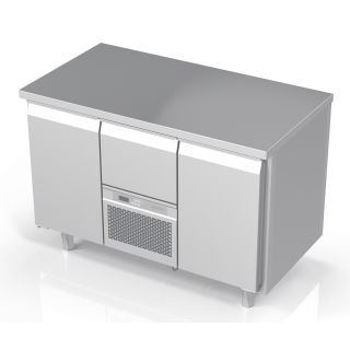 Novameta counter freezer with 2 Doors, -20 ... -18°C FP0-M202-130/70/90