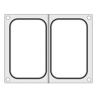 Hendi užlydimo forma 2 skardoms 178x113mm