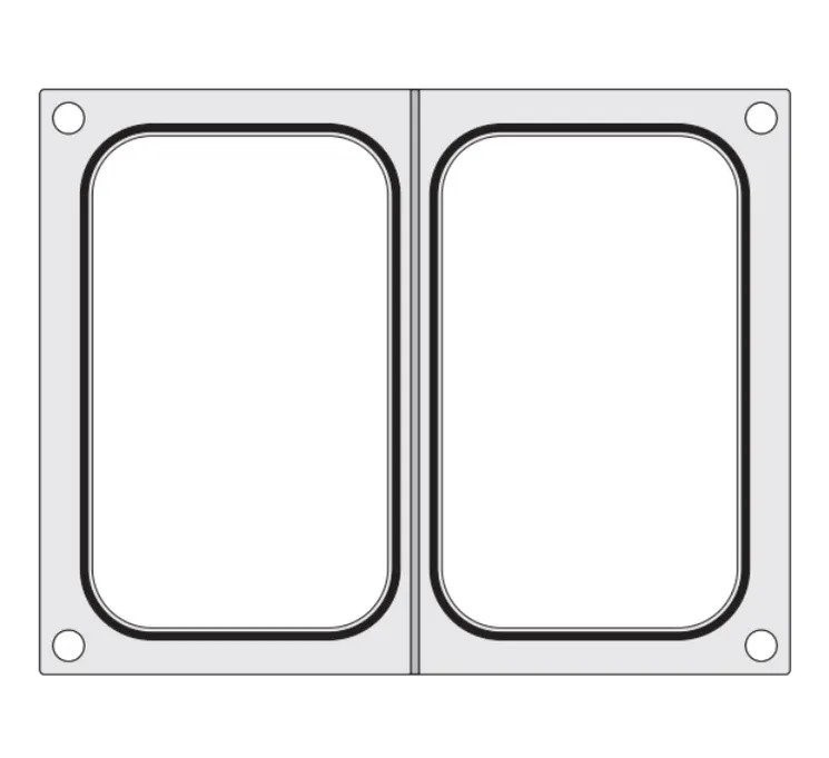 Hendi užlydimo forma 2 skardoms 178x113mm