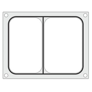 Hendi užlydimo forma dviejų dalių skardai 227x178mm