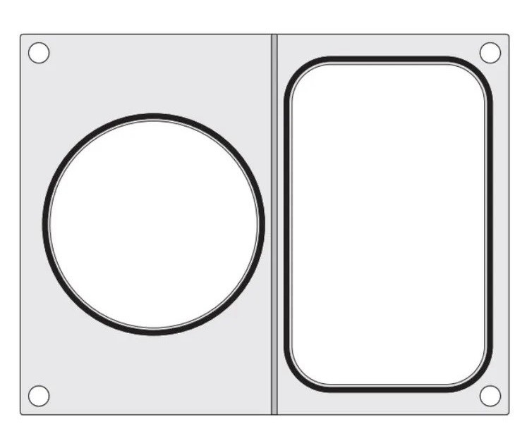 Hendi užlydimo forma padėklui 178x113mm ir sriubos indui ø115mm