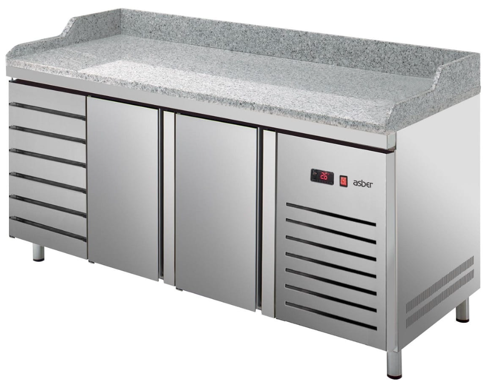 Asber pizzabänk ETP-8-200-27 HC GR