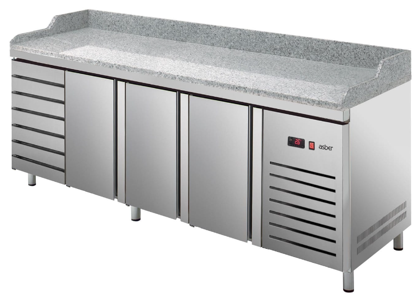 Asber pizzabänk ETP-8-250-37 HC GR