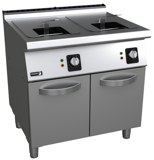Fagor gasfritös med stativ 2x15 L
