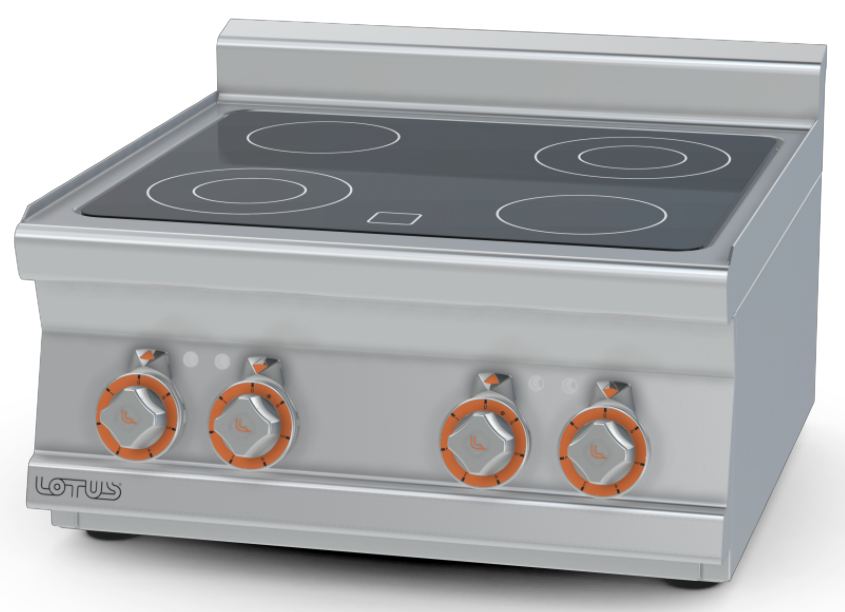 Lotus elektrisk spis med glaskeramisk yta PCCT-66ET