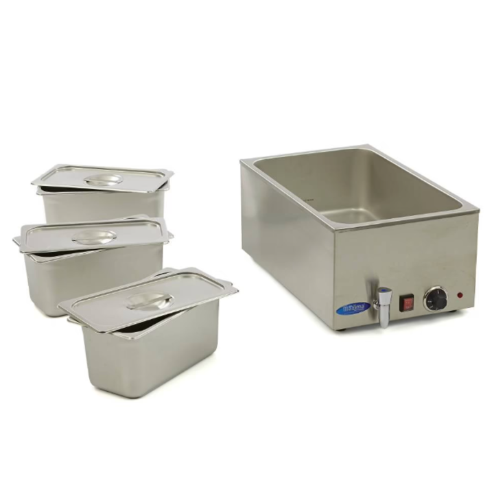 Maxima vattenbad med tappkran och 3x GN 1/3 09300011