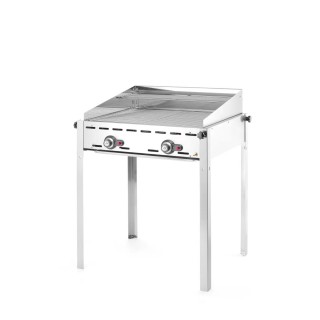 Hendi gasolgrill med 2 brännare Green Fire "Profi Line"