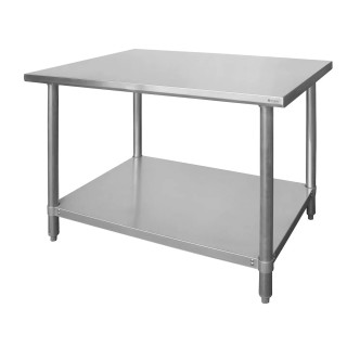 Hendi rostfritt stålbord med hylla Budget Line 1200x600x850 mm