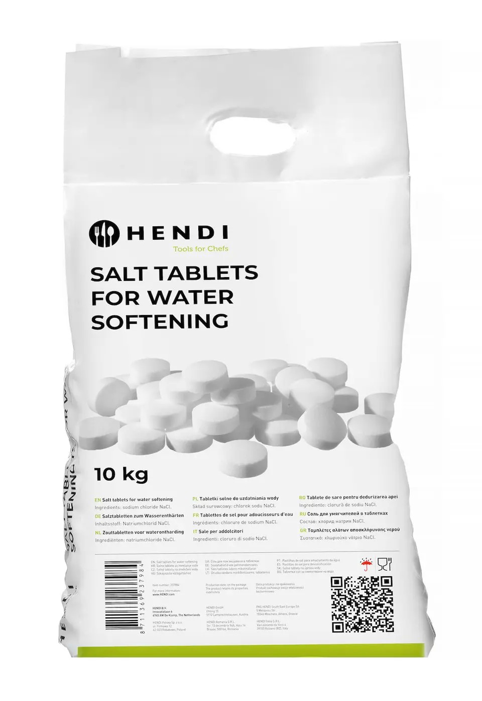Hendi salttabletter för vattenavhärdning 10 kg