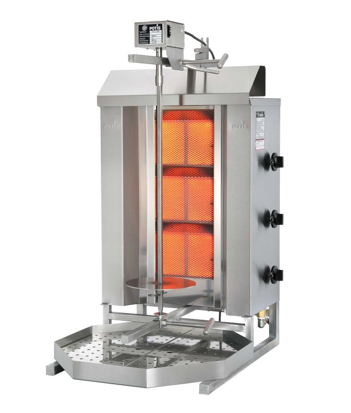 Potis kebabgrill GD3-S gasol