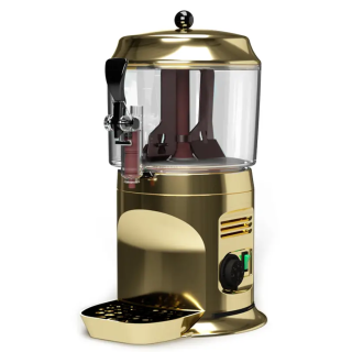 Ugolini gyllene varm chokladdispenser Delice 5 gold