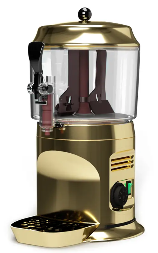 Ugolini gyllene varm chokladdispenser Delice 5 gold