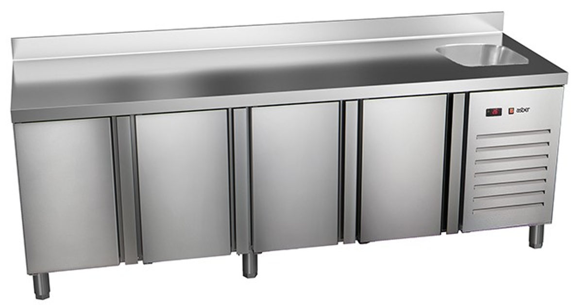 Asber kylbord arbetsbord med diskho ETP-7-225-40 HC S