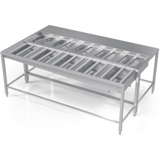 Sorteringsbord med helbreda rullar Z-ISL-PRX-150/145/90