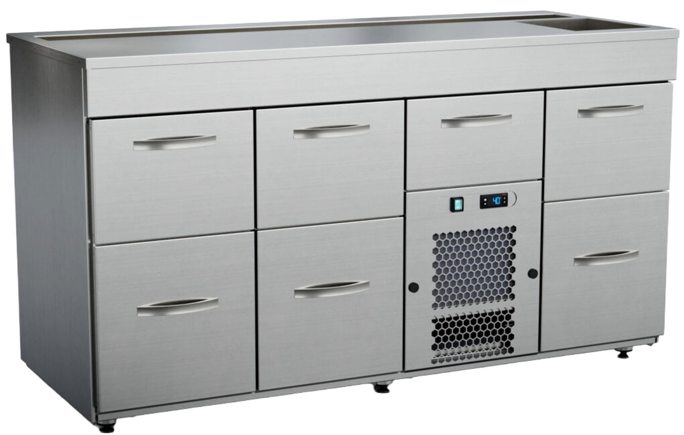 Inox Baltic kylt barbord BM-1607