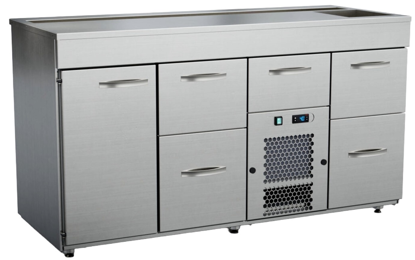 Inox Baltic kylt barbord BM-1615