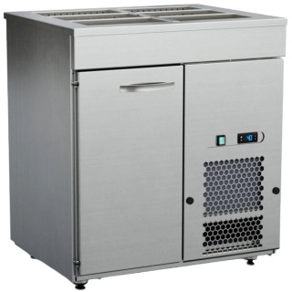 Inox Baltic kylbord med bain-marie KSK/V-810