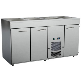 Inox Baltic kylbord med bain-marie KSK/V-1630