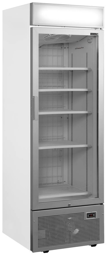 Tefcold frysskåp med glasdörr UFSC1450GCP NF Silver