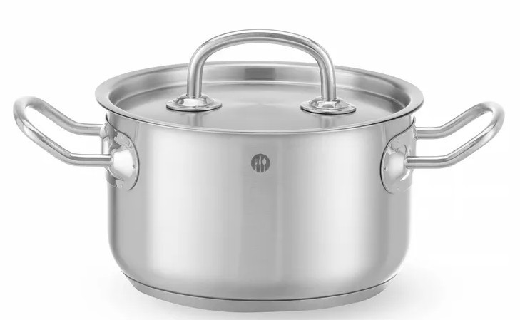 Hendi medelstor kastrull med lock 1,8 L "Kitchen line"
