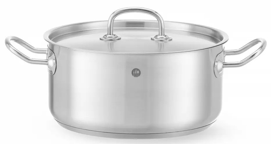 Hendi låg kastrull med lock 4,9 L "Kitchen line"