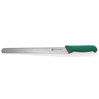 Hendi 280/400 mm kniv för skärning av skinka och lax "Green Line"