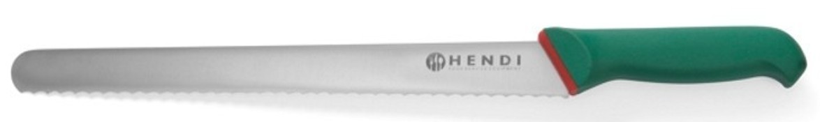 Hendi 280/400 mm kniv för skärning av skinka och lax "Green Line"
