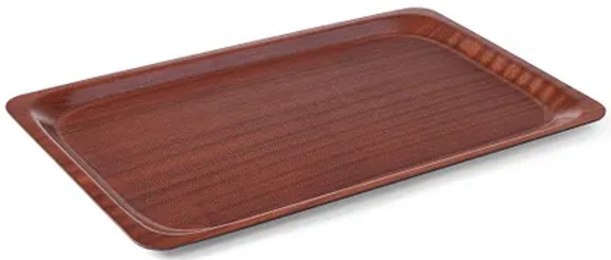 Hendi 430 mm rektangulär träbricka