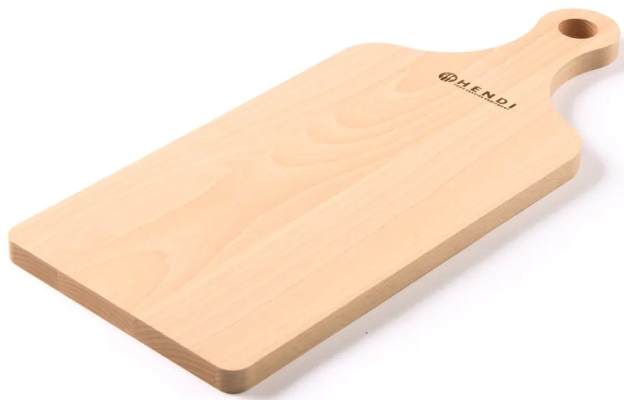 Hendi 390 mm skärbräda i trä med handtag