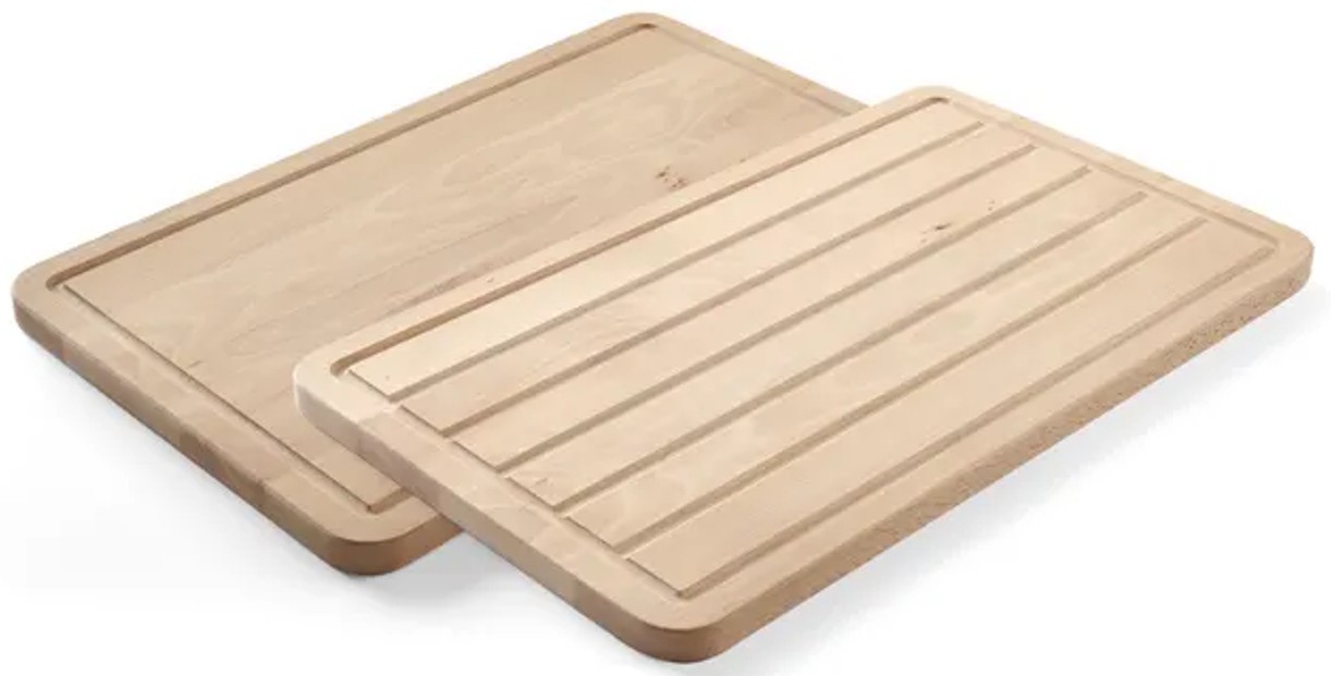 Hendi 530 mm dubbelsidig skärbräda i trä