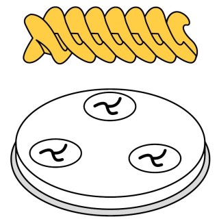 Fimar fusilli-munstycke 9 mm