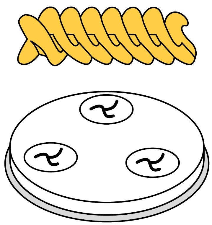 Fimar fusilli-munstycke 9 mm