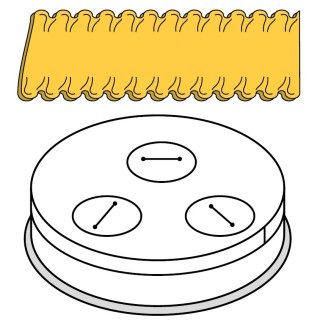 Fimar pappardelle-munstycke 16 mm