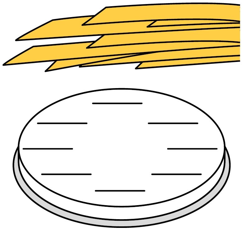 Fimar fettuccine-munstycke 8x1 mm