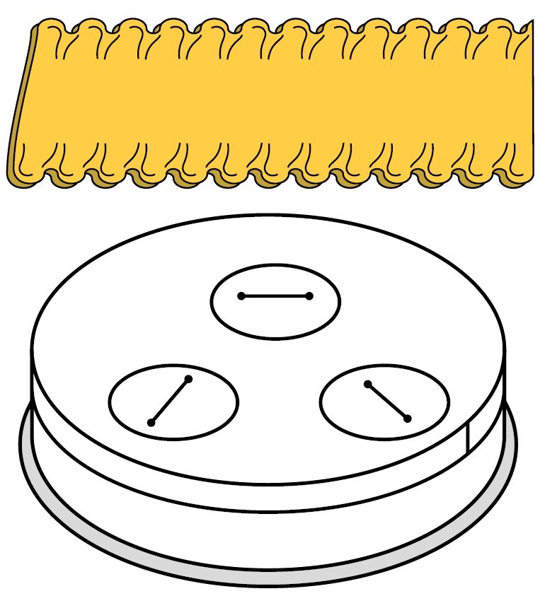 Fimar pappardelle-munstycke 16 mm