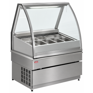 Unis Cool kyld glassdisk Georgia III 1000 Ice Cream, rostfritt stål